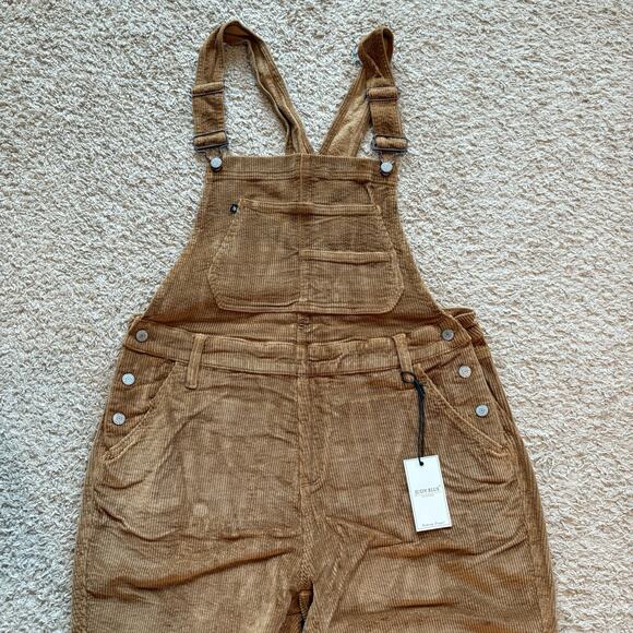 Judy Blue Corduroy Overalls Bib Camel Brown Womens 2XL Straight Leg Jumpsuit NWT - Picture 4 of 10